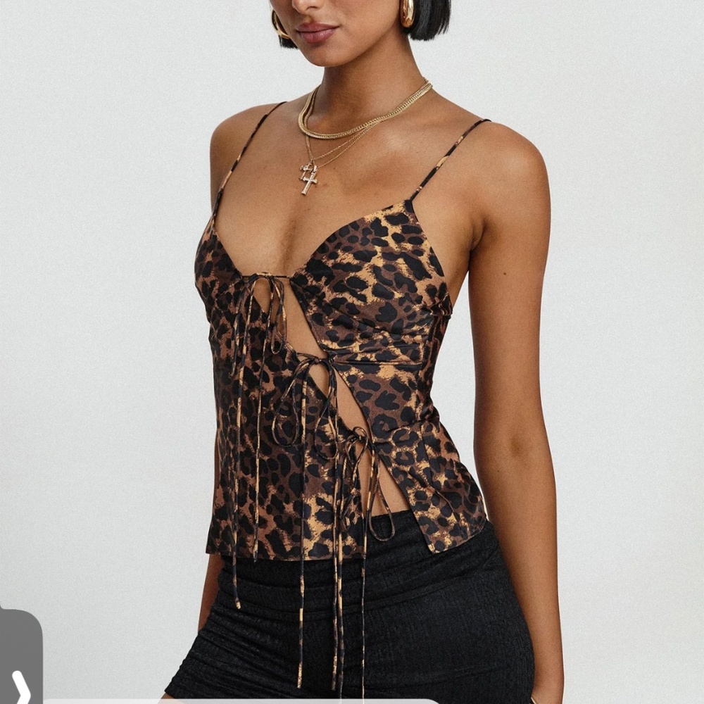 Mariah leopard top